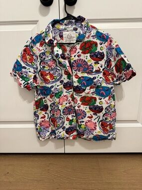 Printfresh Multicolor Short-Sleeve Pajama Top